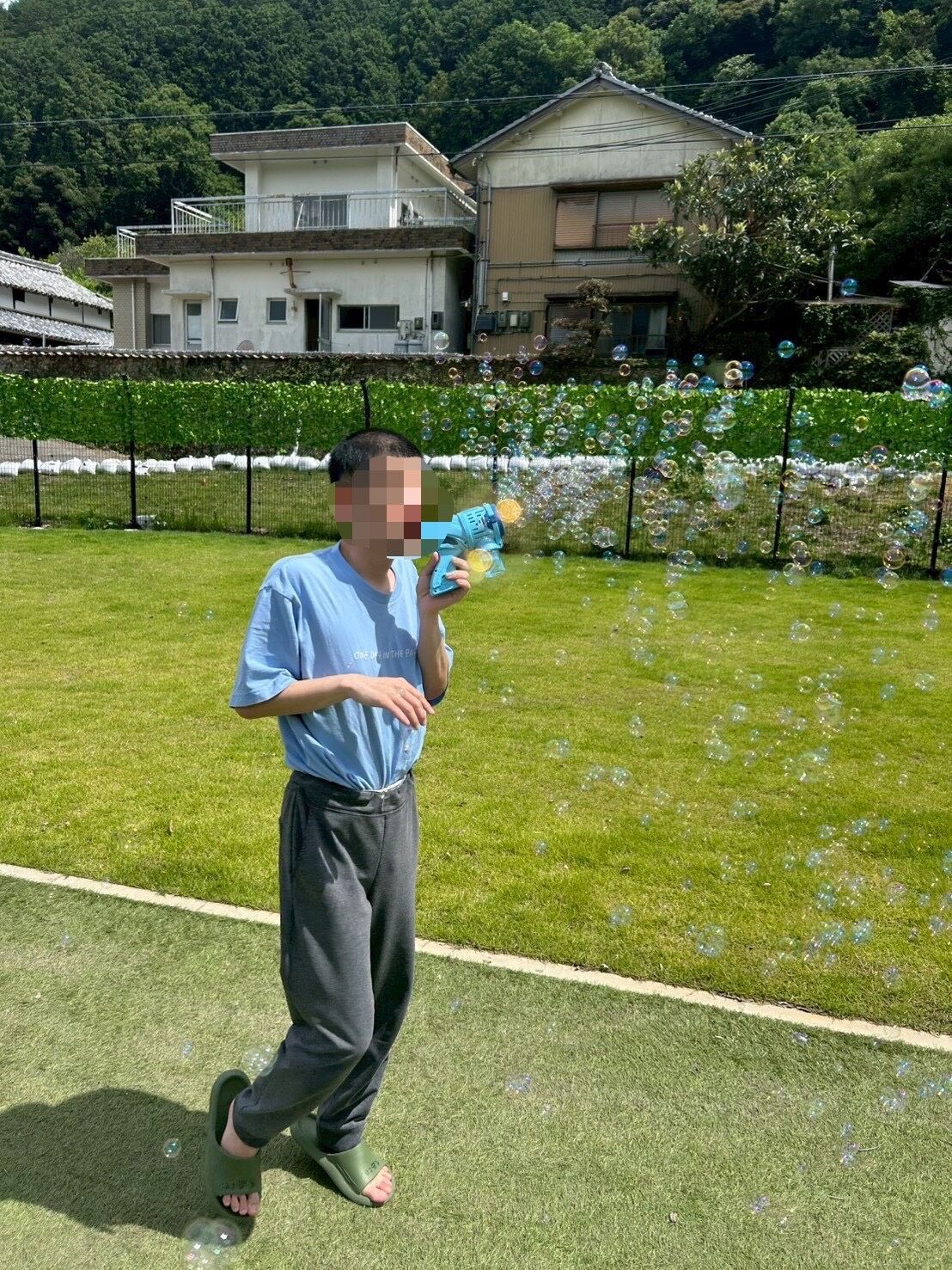 きらきらシャボン玉と笑顔の１日(^^♪