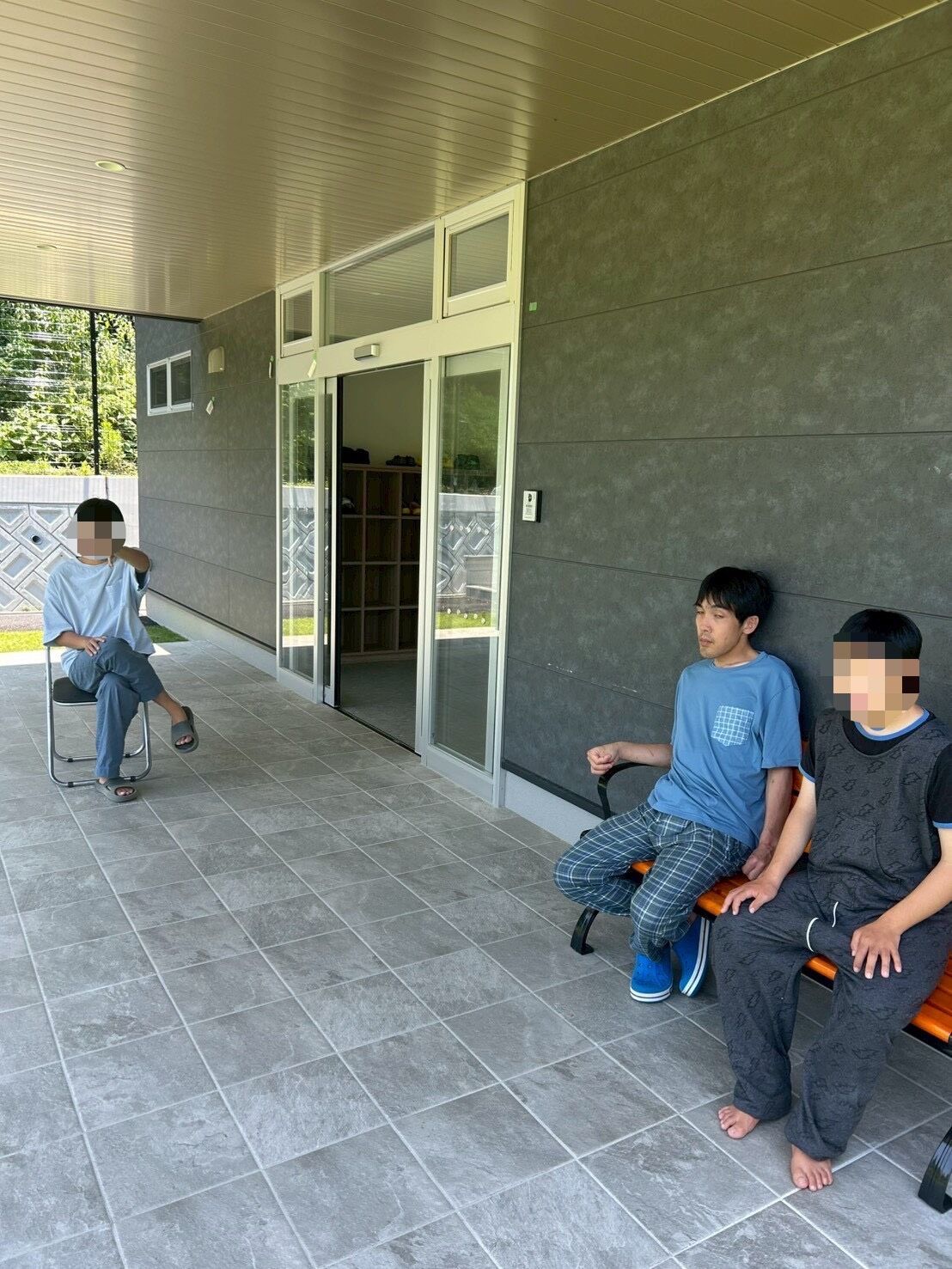 ゆっくり外でひと休み