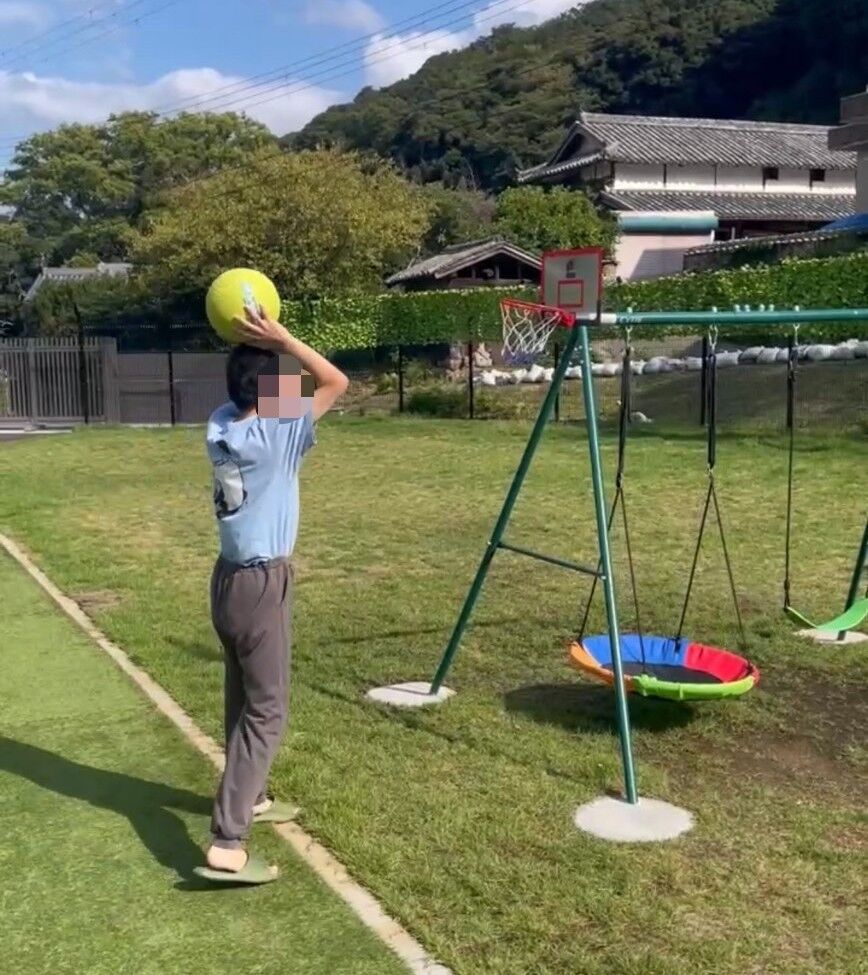 風を感じてバスケットボール！