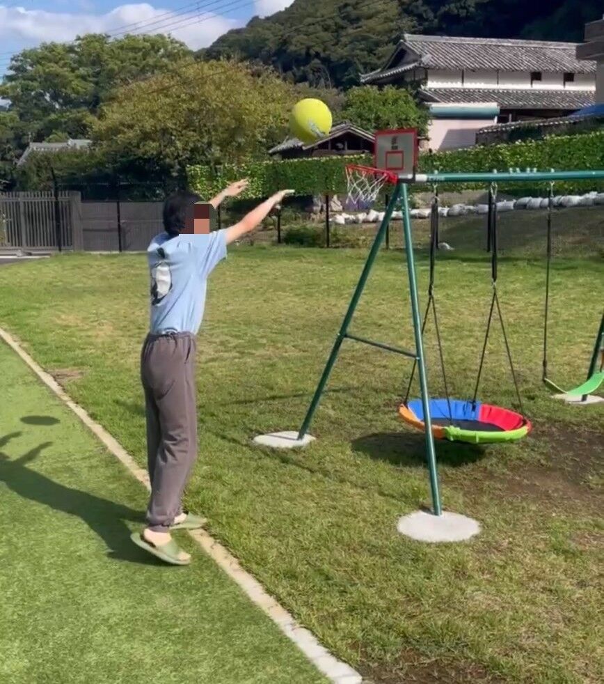 風を感じてバスケットボール！